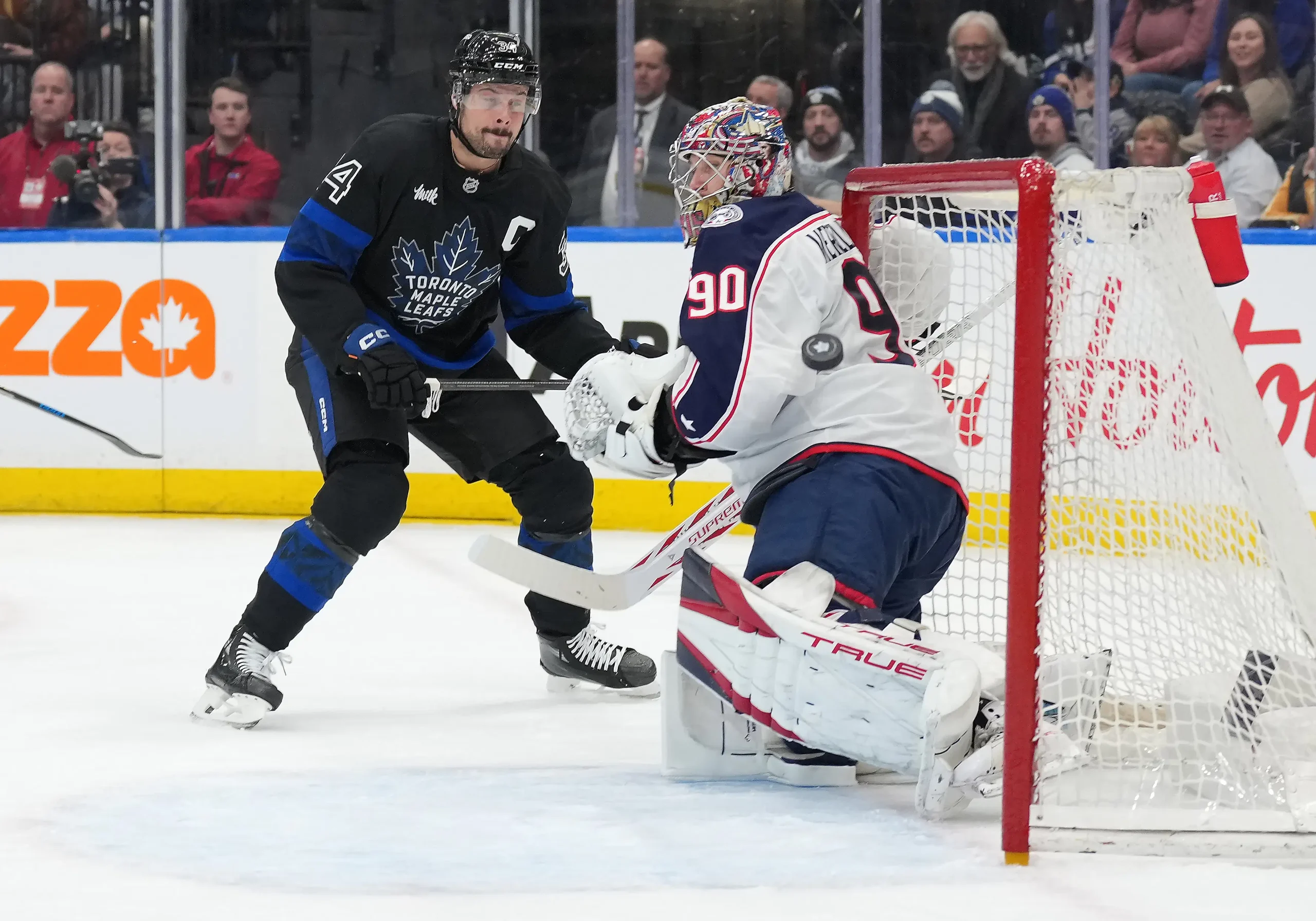 Auston Matthews and Elvis Merzlikins Penalized for Unusual Stick Swap in Maple Leafs Loss